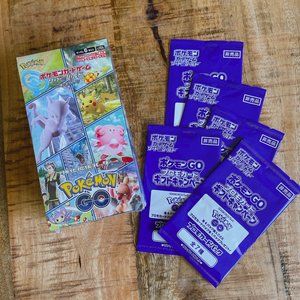 Factory Sealed Pokemon Go Card Booster Box Japanese w/5 promo pack